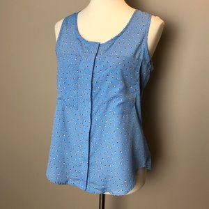 NWOT Nordstrom sleeveless button up blouse